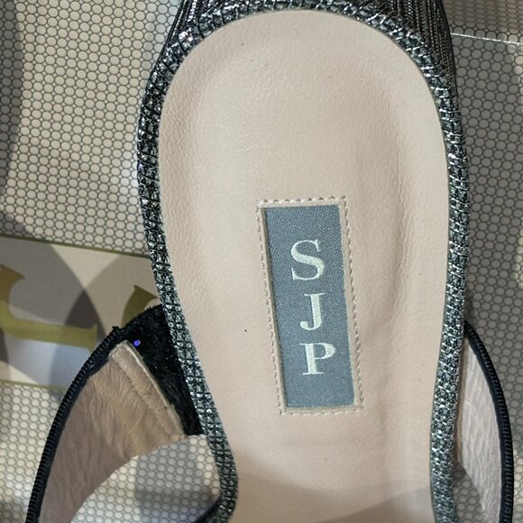 Sjp By Sarah Jessica Parker black sparkly sandals - Picture 8 of 11